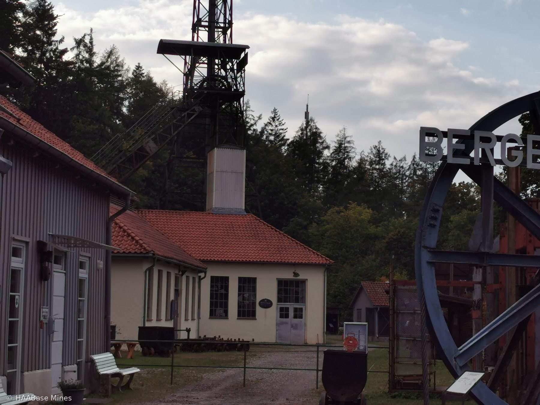 Erzbergwerk Grund — Knesebeckschacht mine headframe or winding tower site