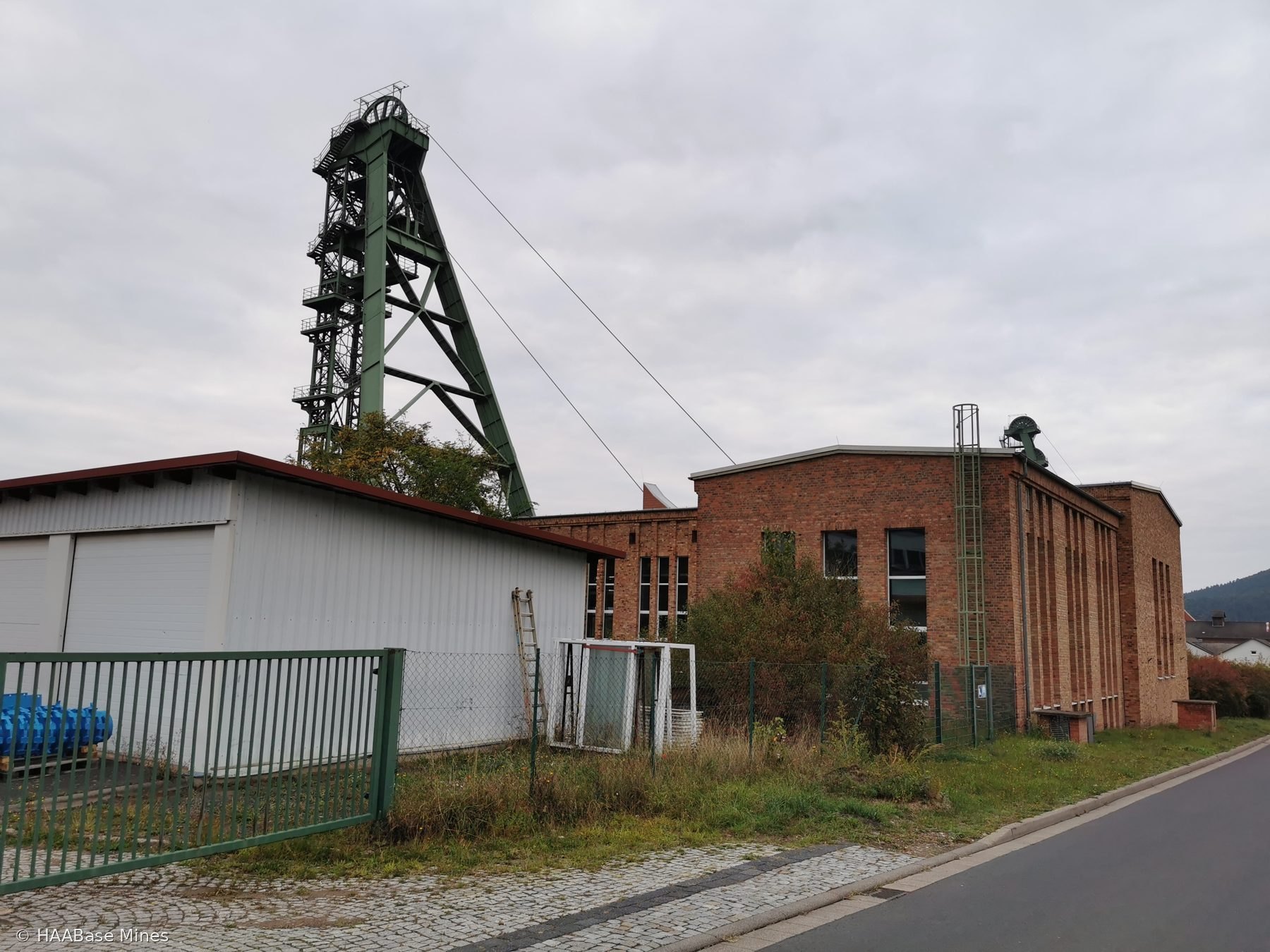 Kaliwerk Merkers mine headframe or winding tower site