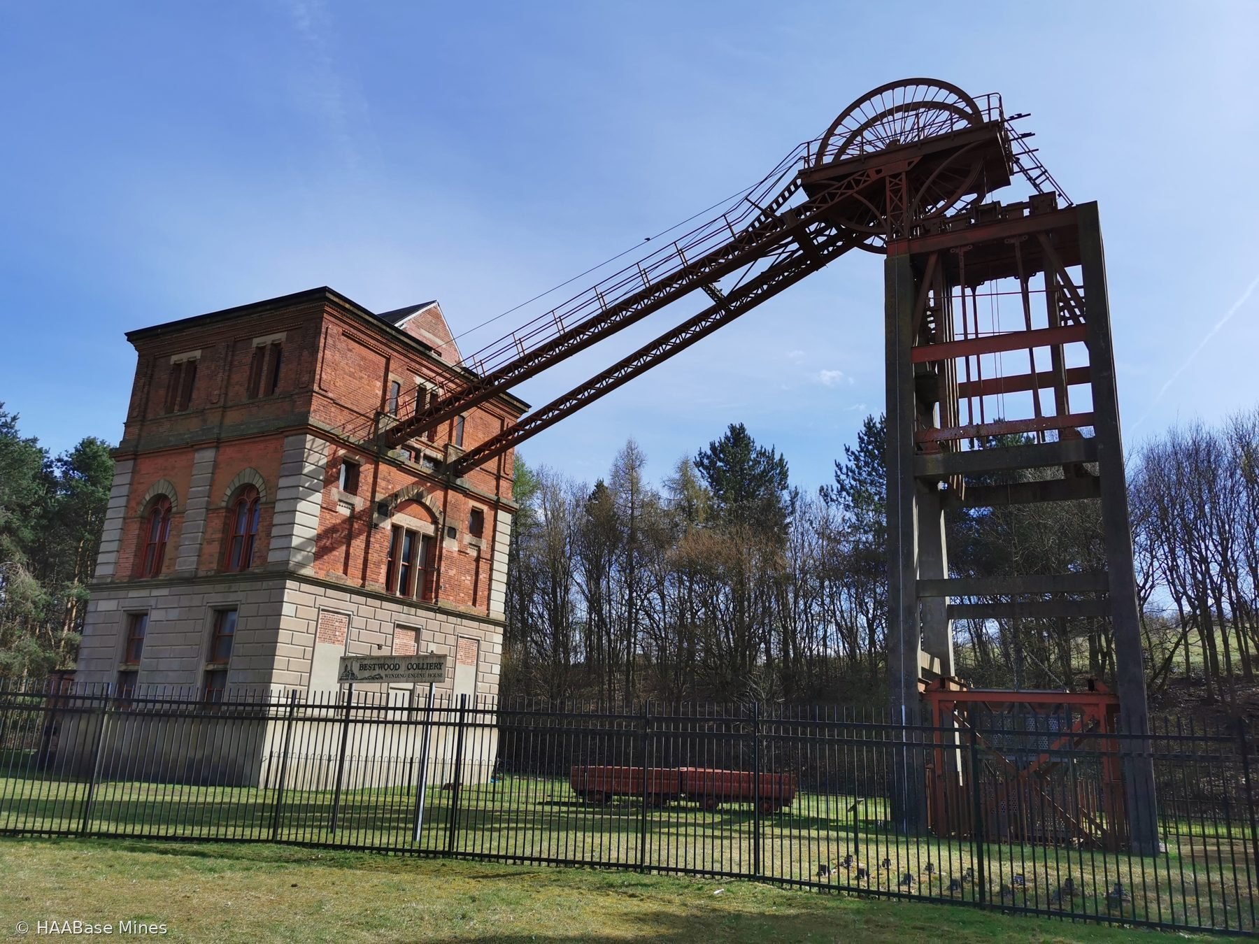 Bestwood Colliery mine headframe or winding tower site
