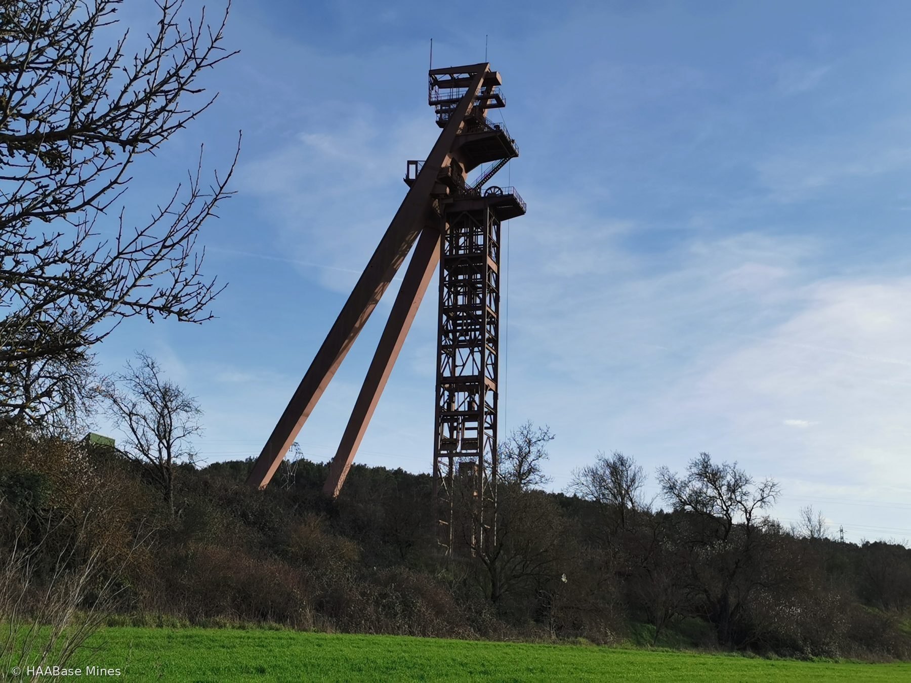 Mines de Gardanne — Puits Z mine headframe or winding tower site