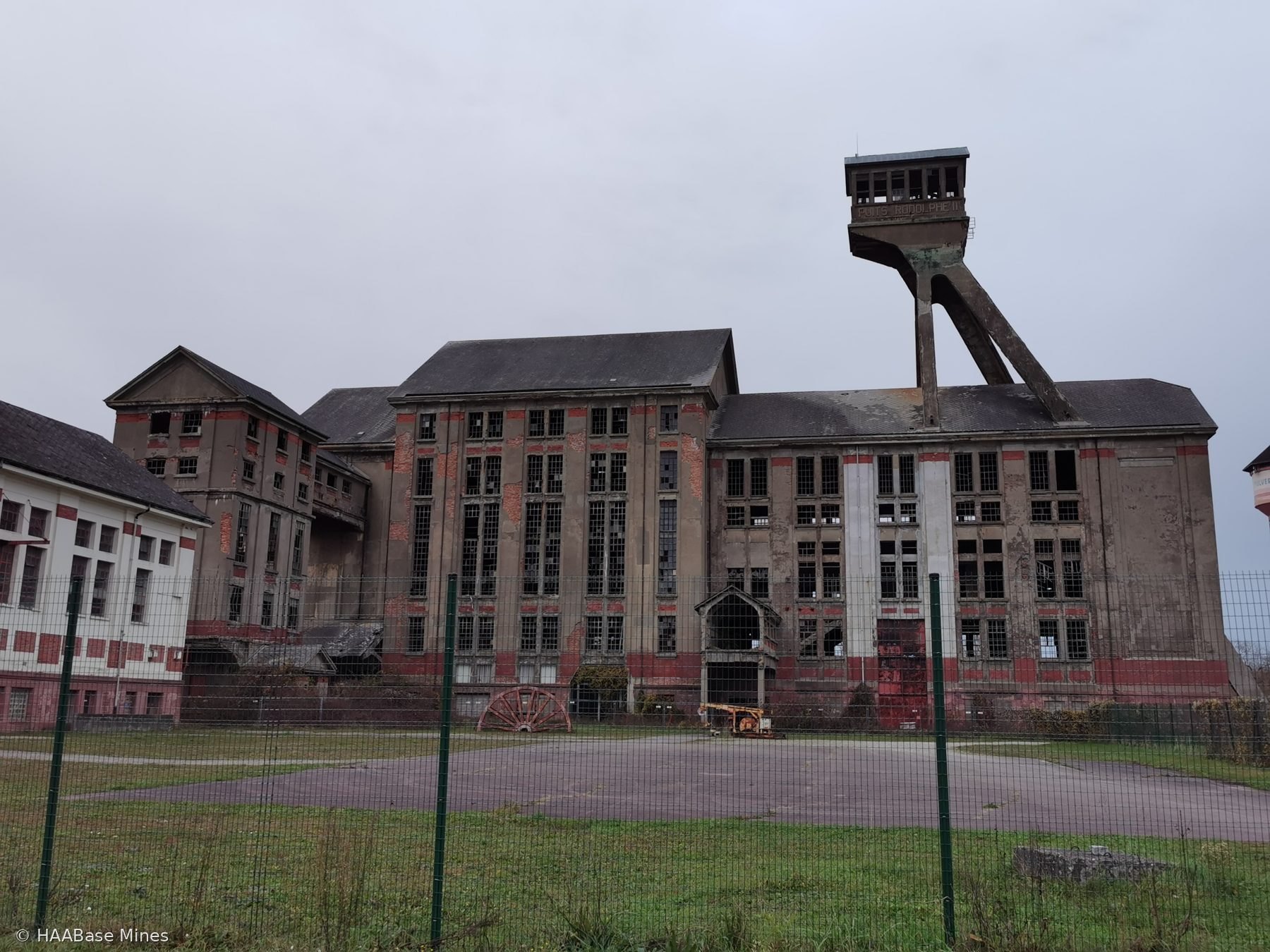 Carreau Rodolphe mine headframe or winding tower site