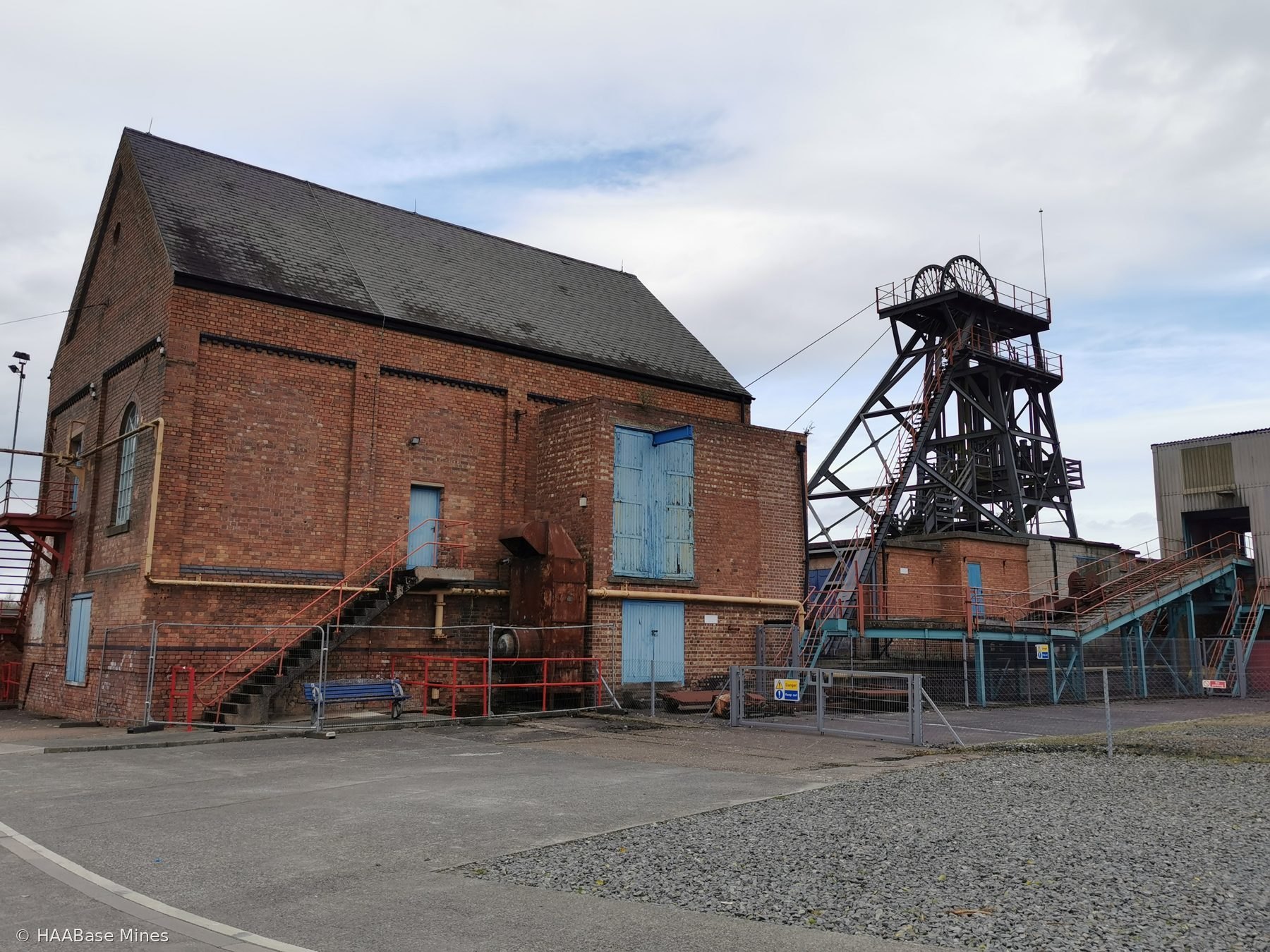 Snibston Colliery mine headframe or winding tower site