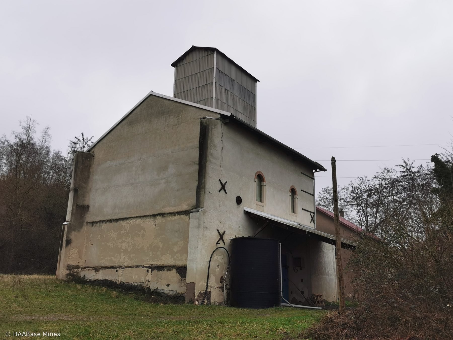 Mine de sel de Rosières-Varangéville — Puits RV mine headframe or winding tower site