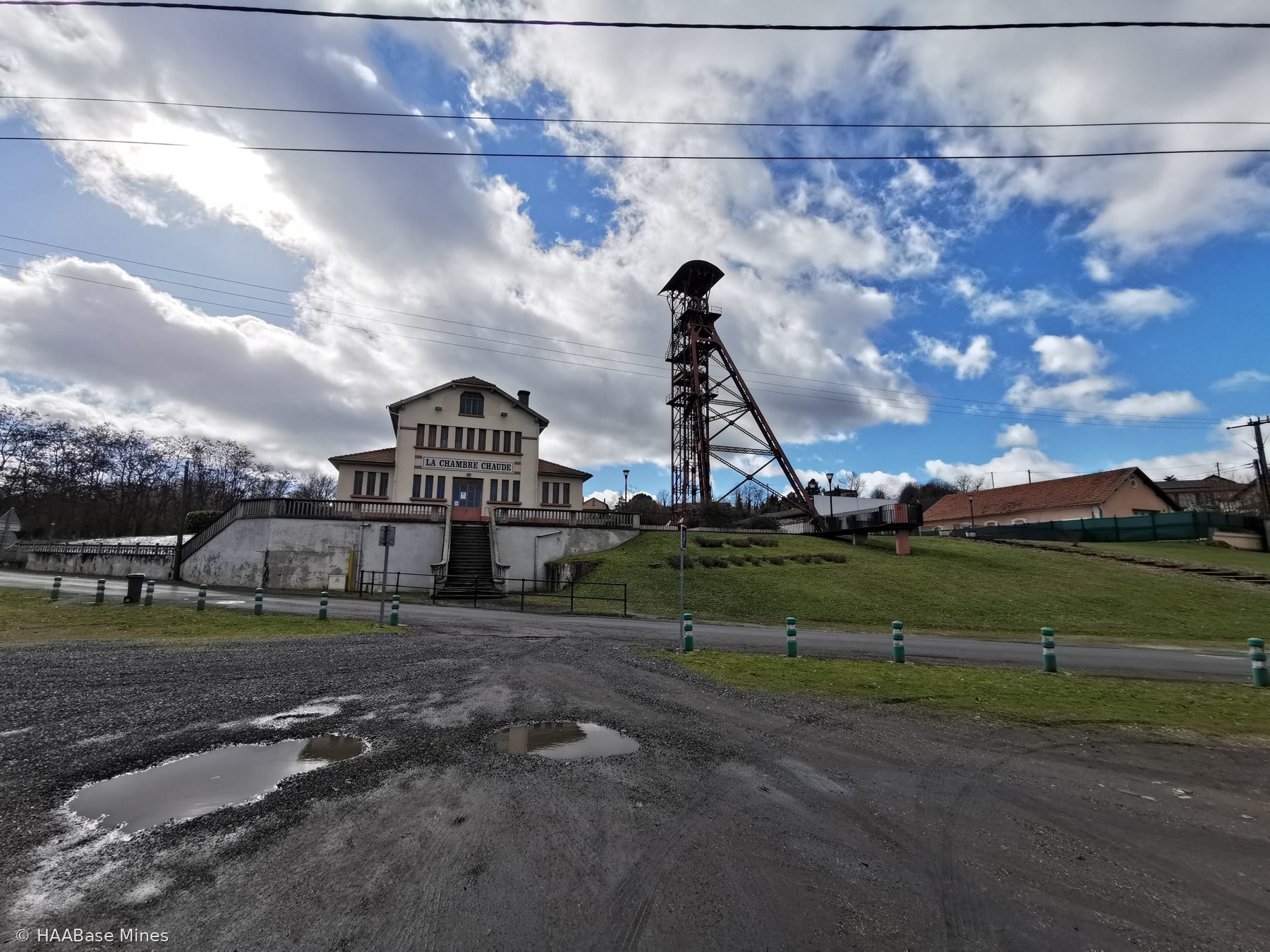 Mines de Brassac-La Combelle — Puits des Graves mine headframe or winding tower site