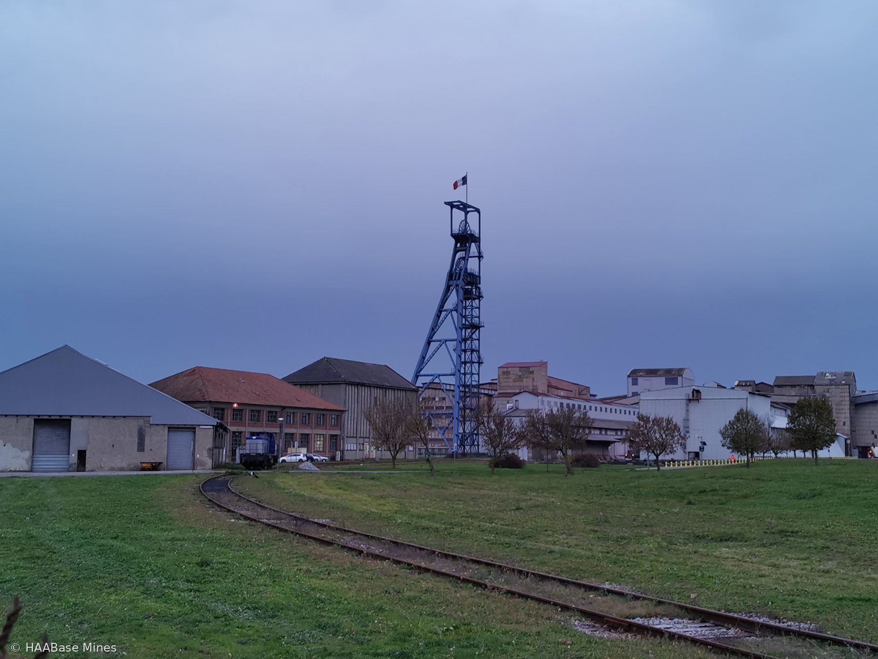 Puits Théodore mine headframe or winding tower site