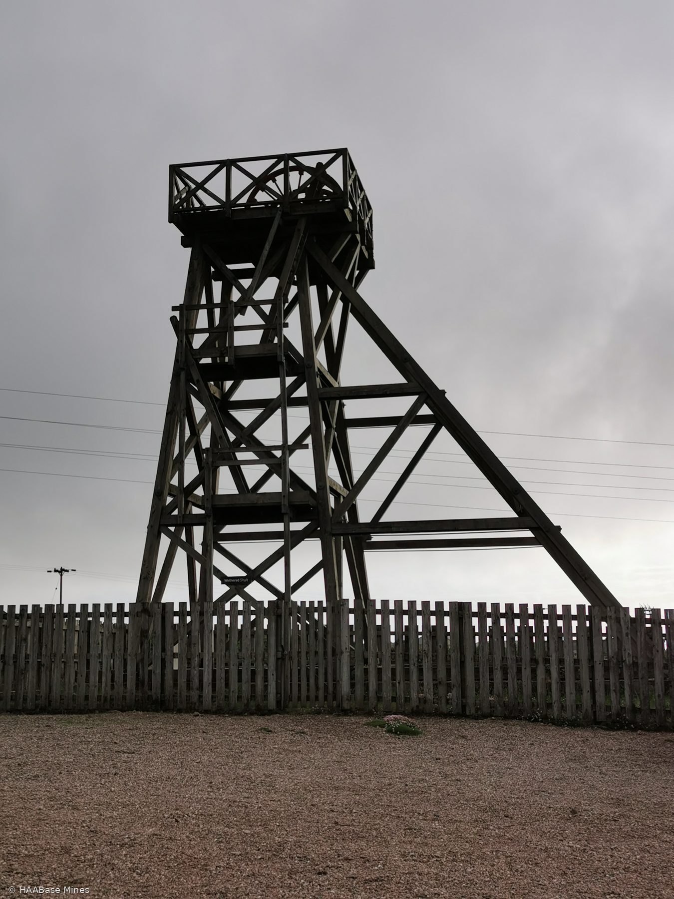 Geevor Tin Mine mine headframe or winding tower site