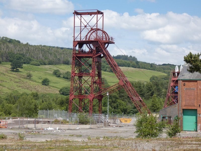 Cefn Coed Colliery Museum mine headframe or winding tower site