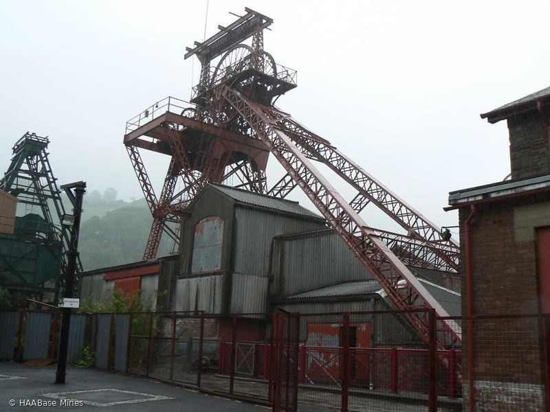 Lewis Merthyr Colliery / Rhondda Heritage Park mine headframe or winding tower site