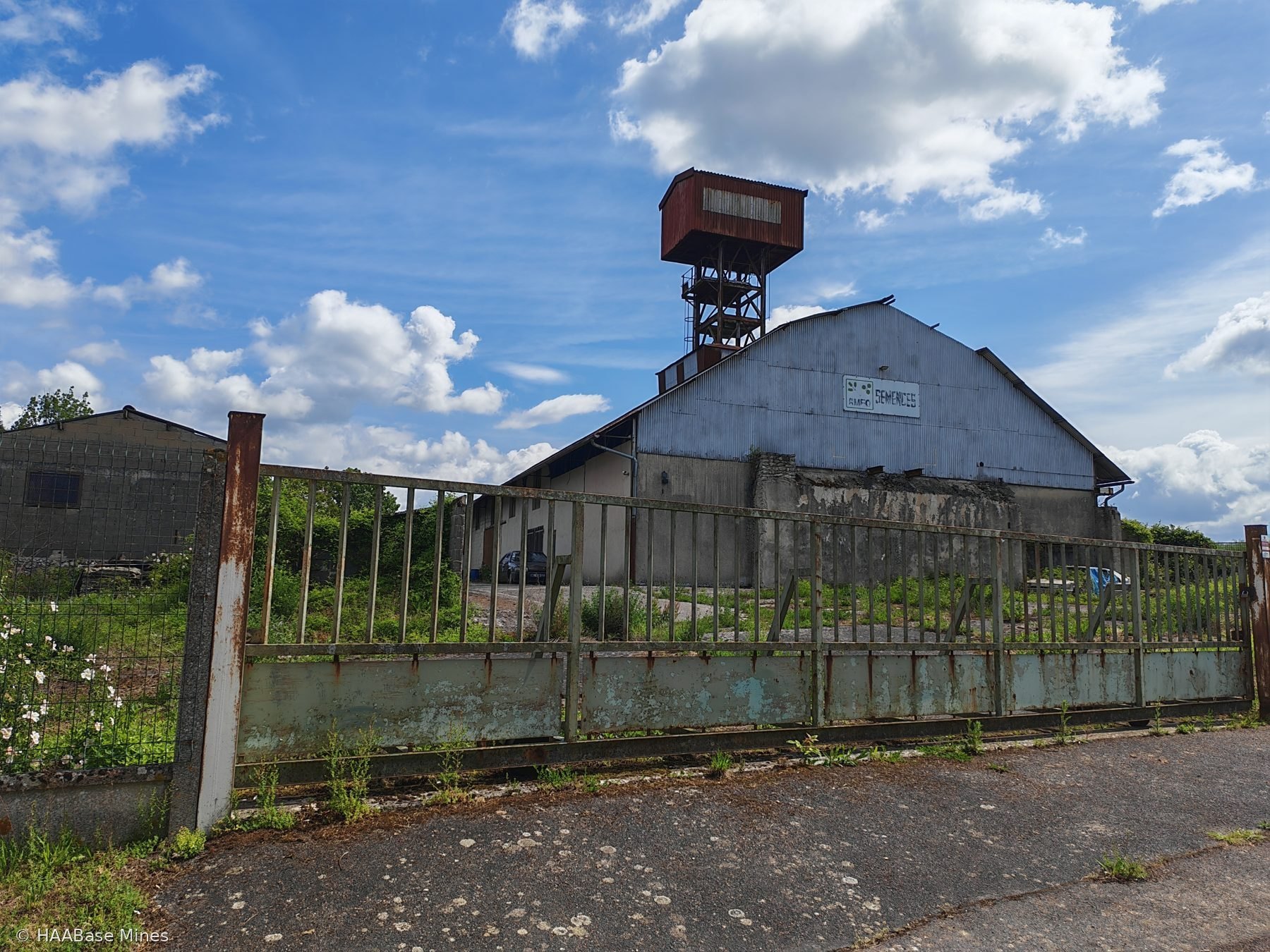 Mine de Rouilly mine headframe or winding tower site