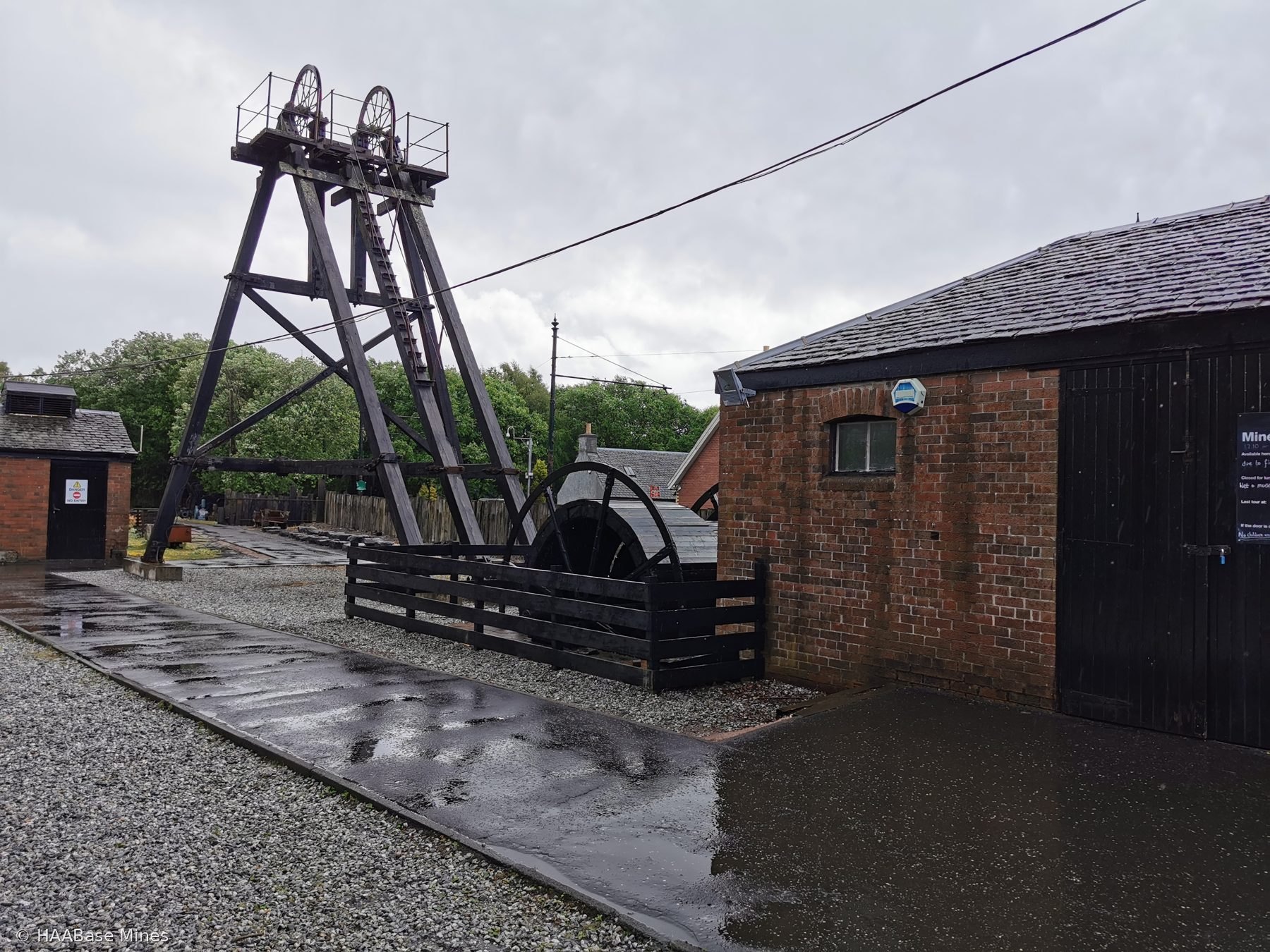 Summerlee Iron Works / Summerlee Museum of Scottish Industrial Life mine headframe or winding tower site