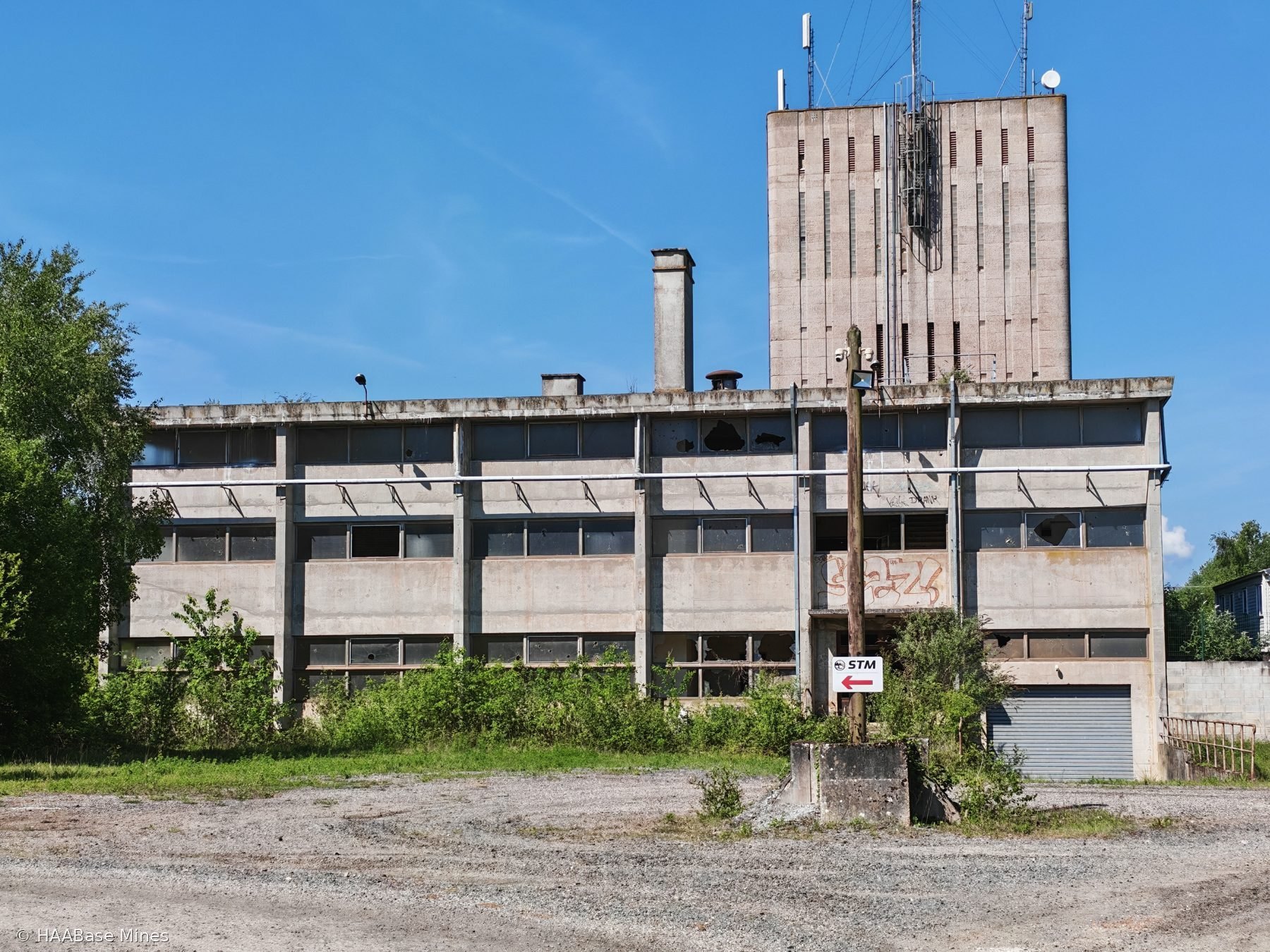 Carreau du Livet mine headframe or winding tower site
