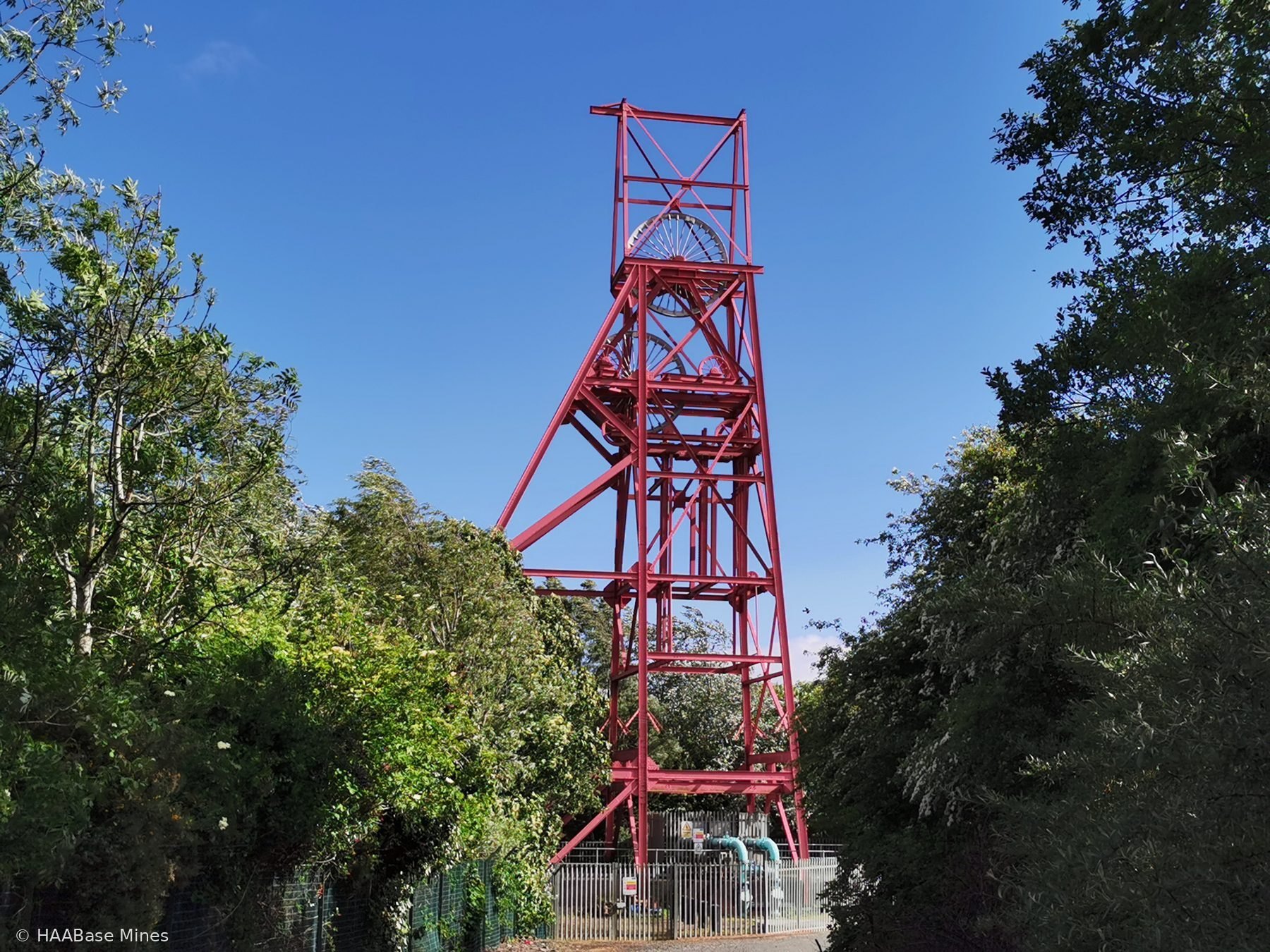 Frances Colliery mine headframe or winding tower site
