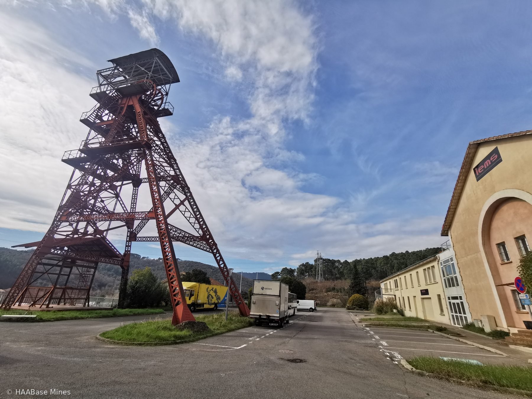 Siège Fontanes-Destival — Puits Fontanes mine headframe or winding tower site