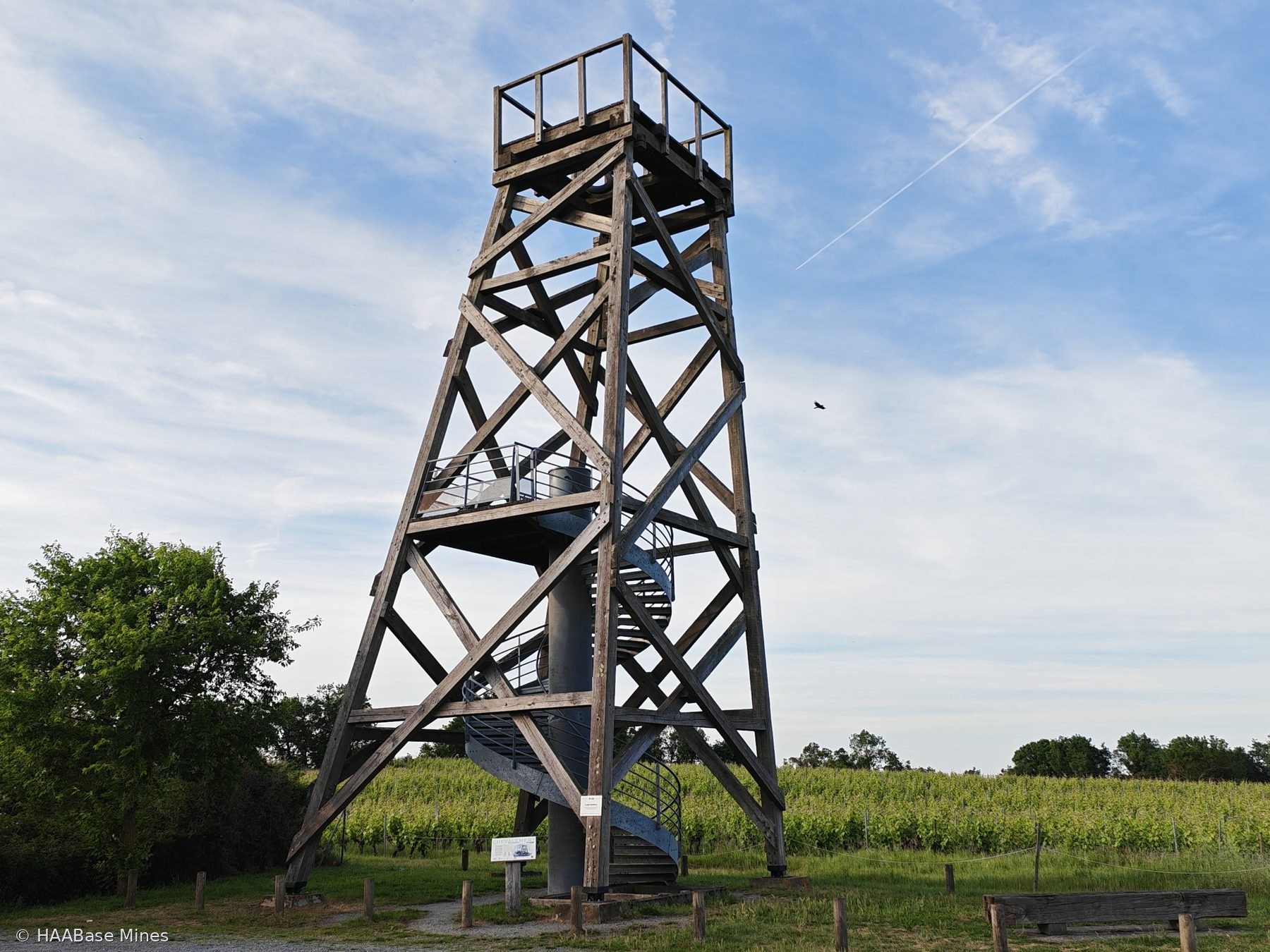 Puits des Malécots mine headframe or winding tower site