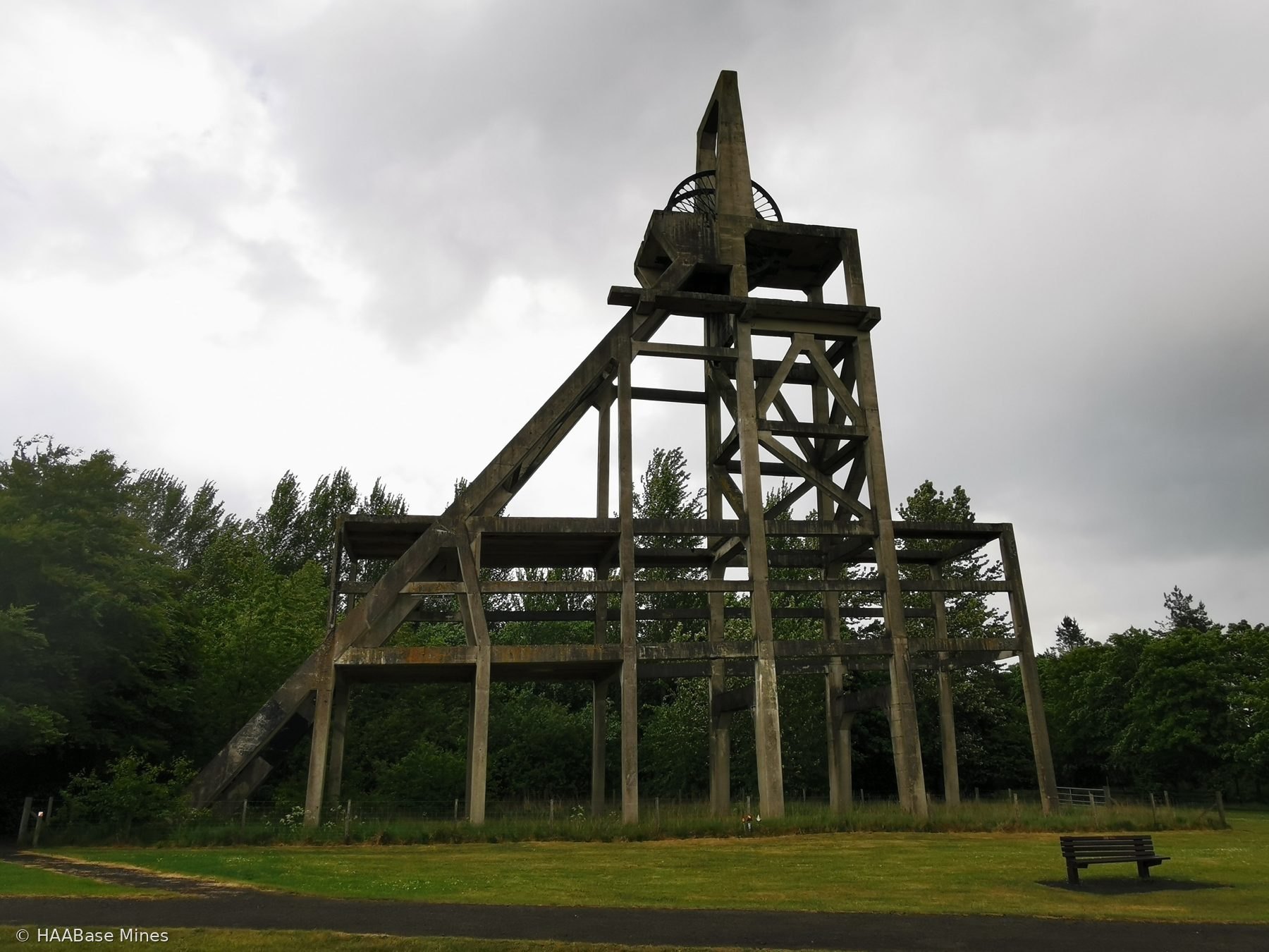 Mary Pit / Lochore Colliery mine headframe or winding tower site