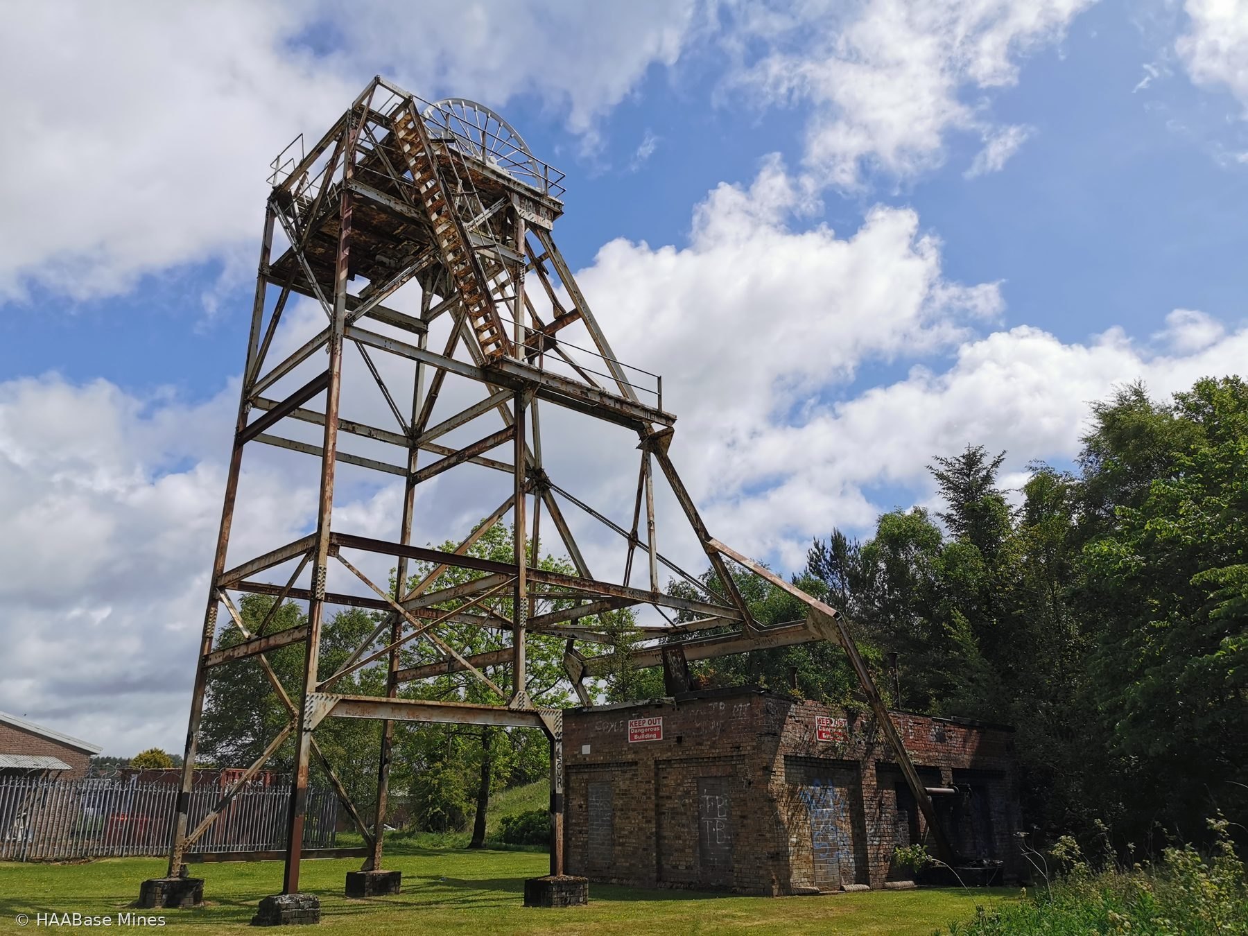 Highhouse Colliery mine headframe or winding tower site