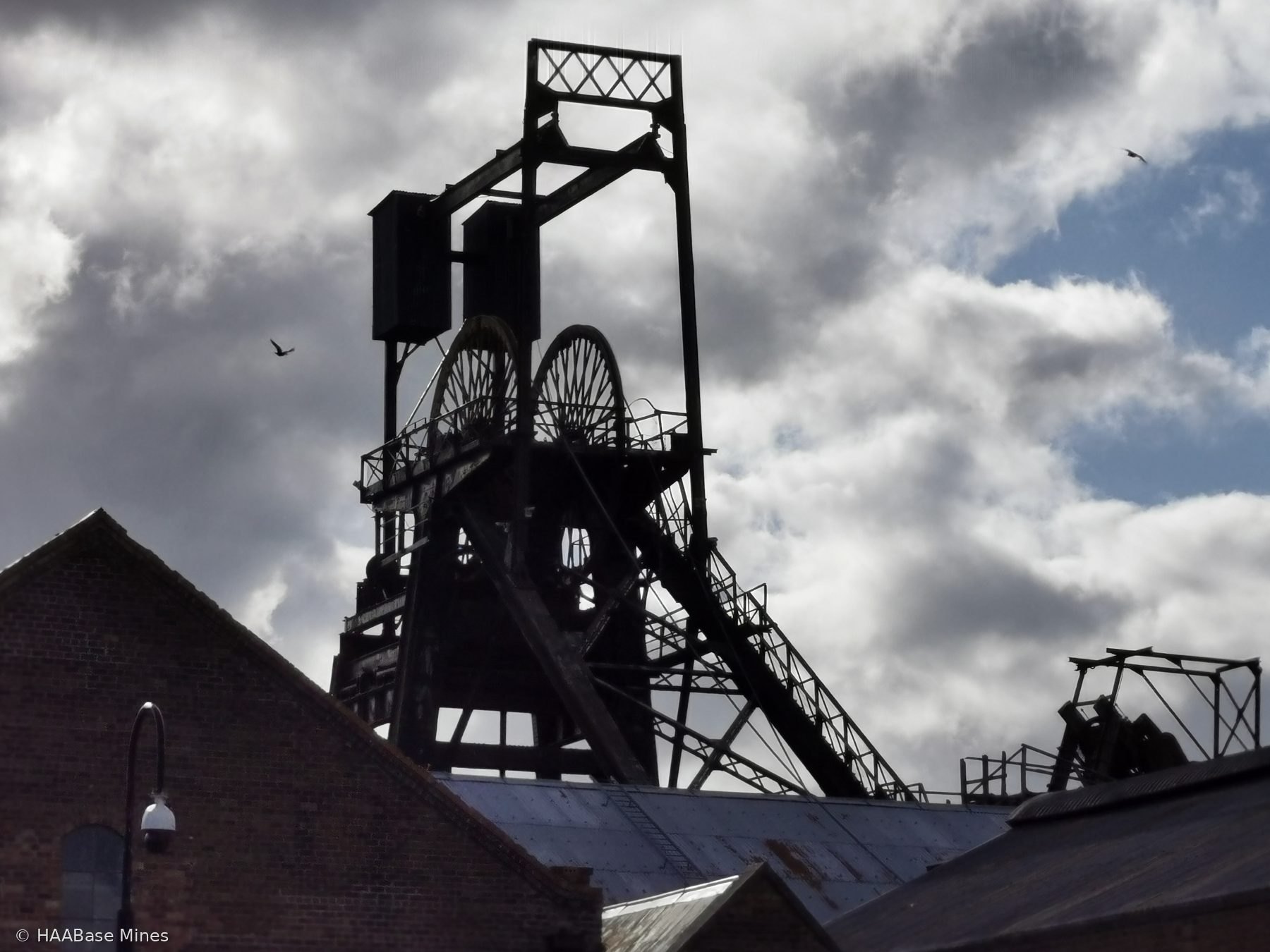 Lady Victoria Colliery mine headframe or winding tower site