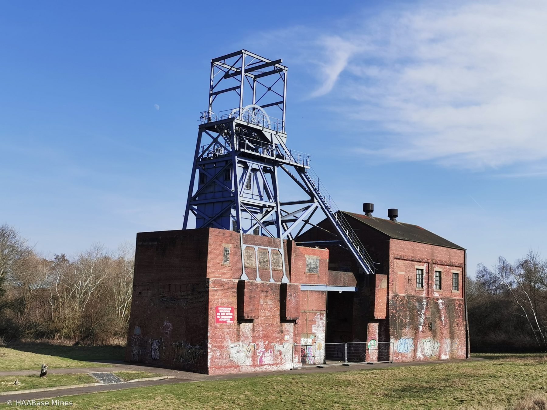 Barnsley Main Colliery mine headframe or winding tower site