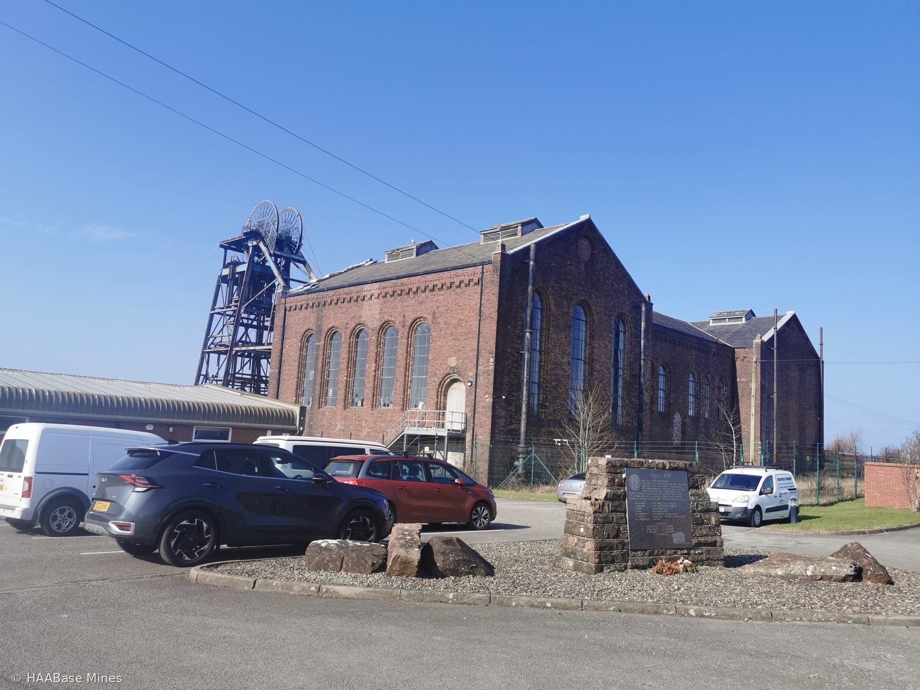 Haig Colliery mine headframe or winding tower site
