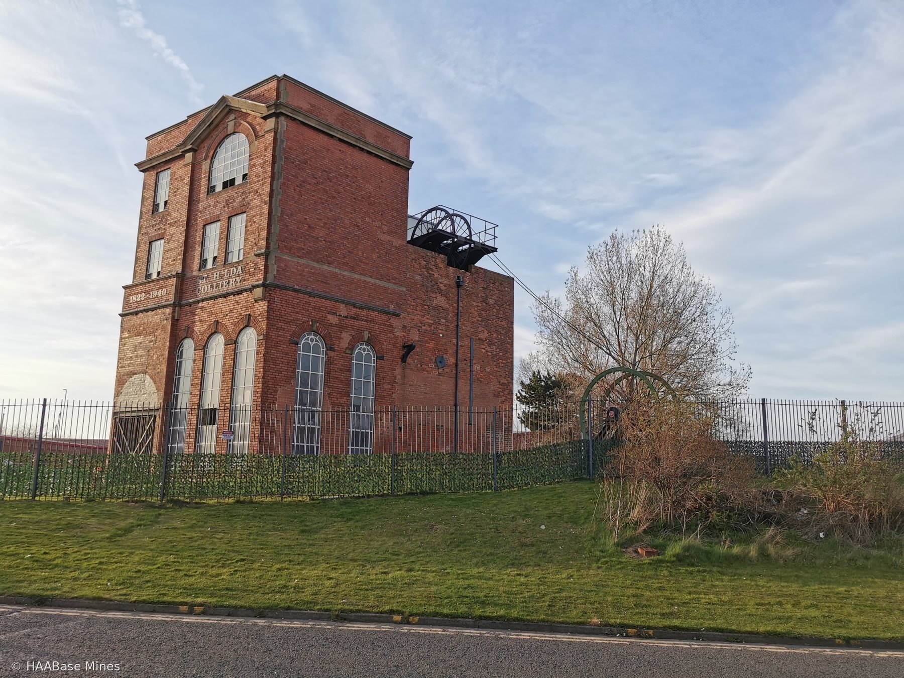 St Hilda Colliery mine headframe or winding tower site