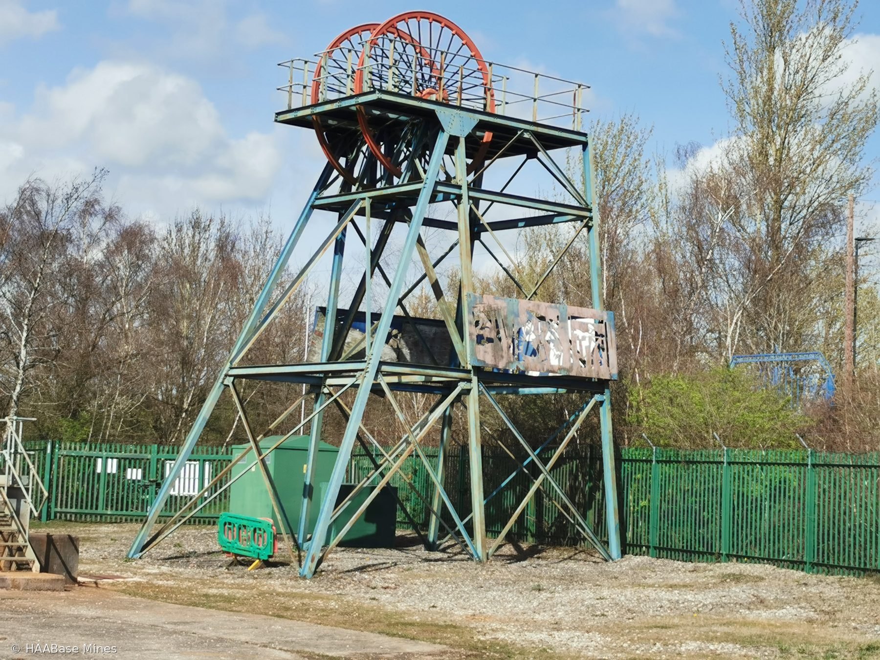 Shipley Colliery — Woodside Pit mine headframe or winding tower site