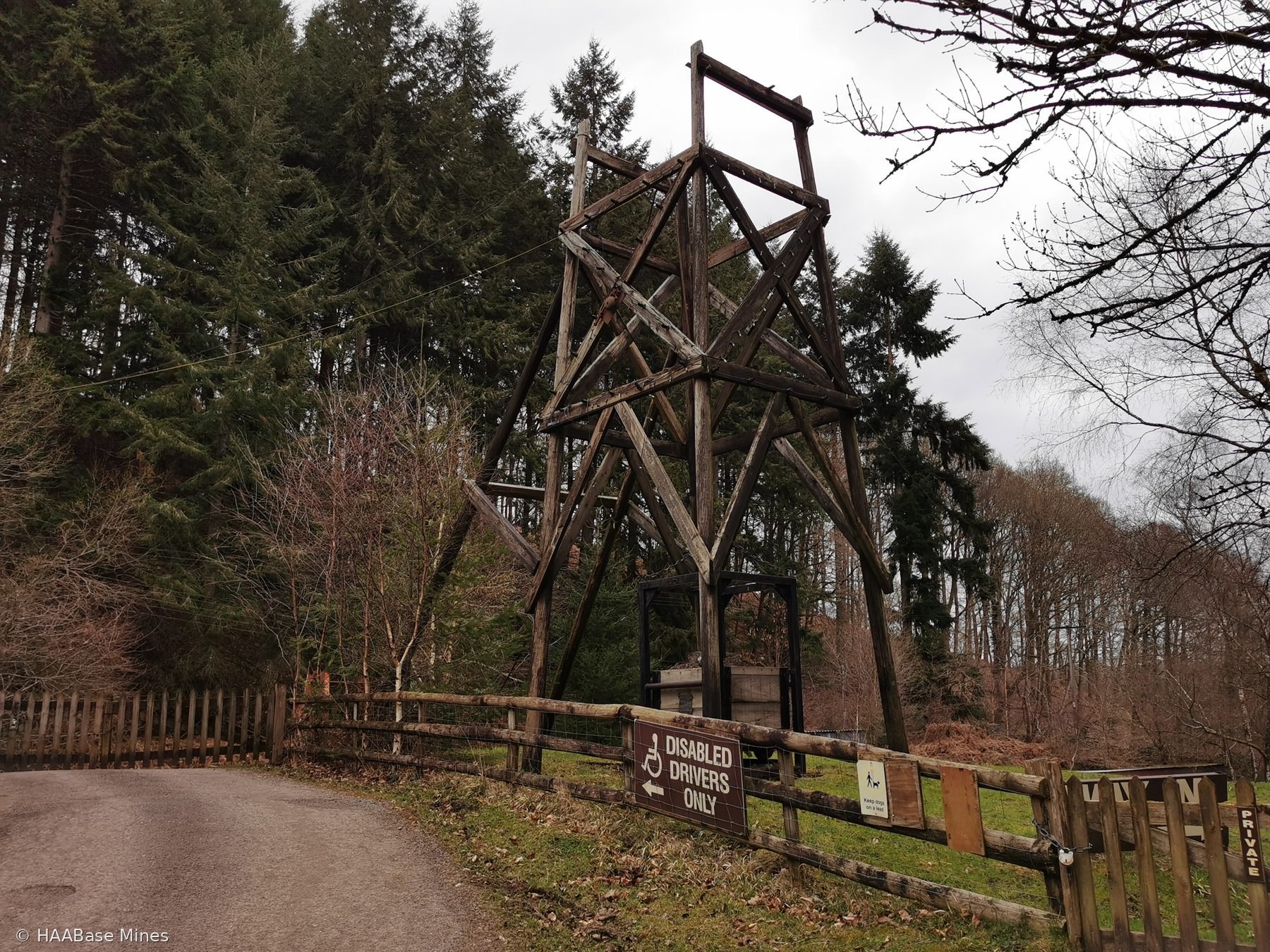 Hopewell Colliery mine headframe or winding tower site