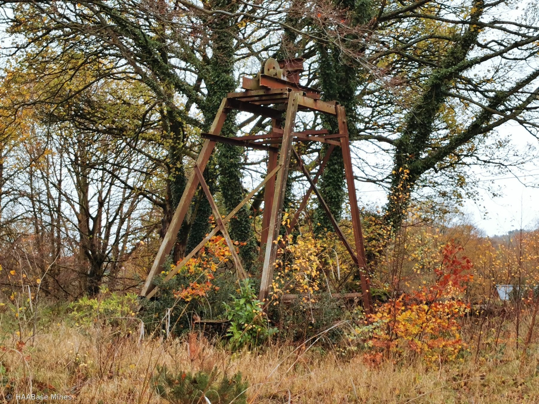 Overton Mine mine headframe or winding tower site