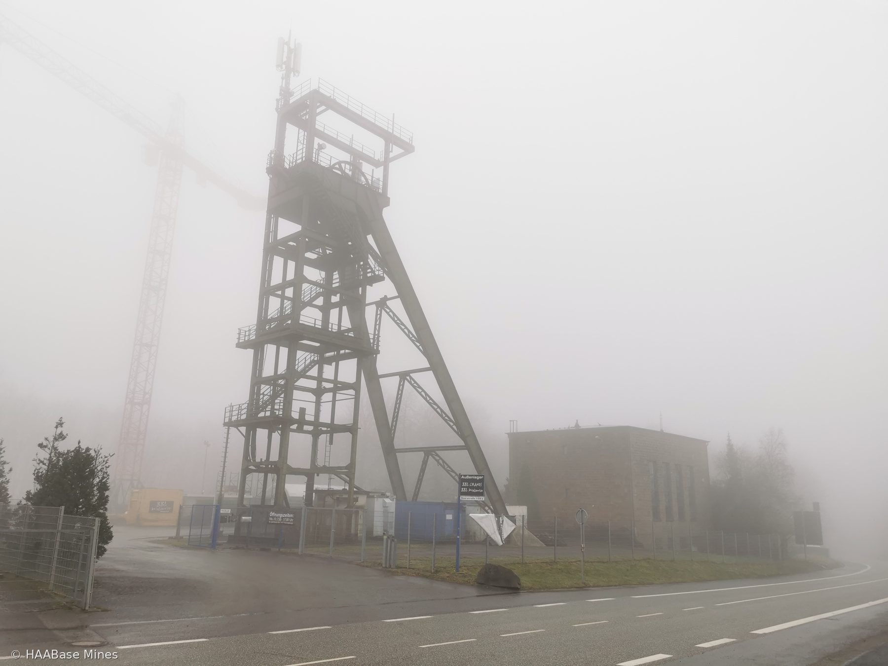 Grube Göttelborn — Schacht Holz mine headframe or winding tower site