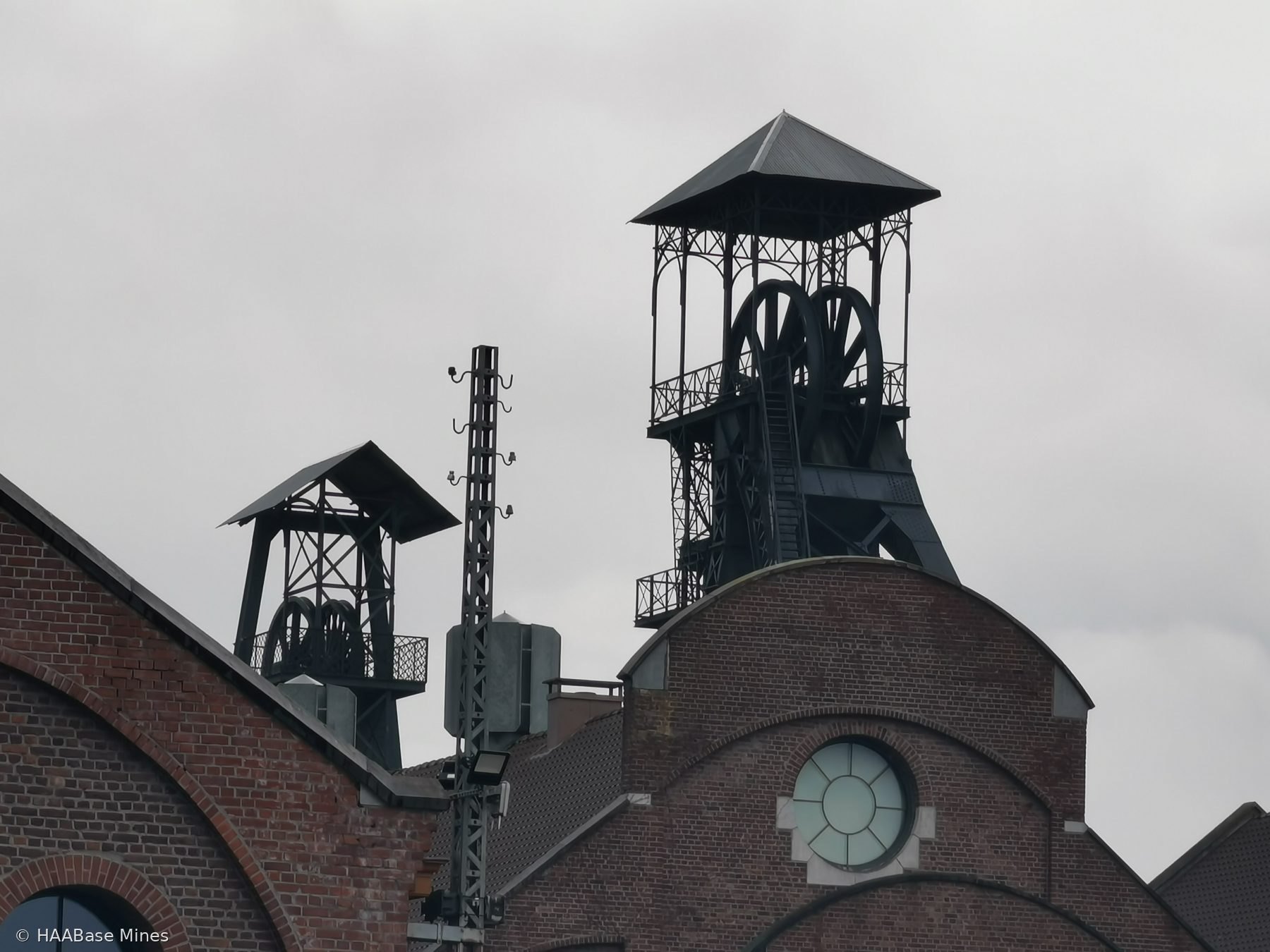 Bois du Cazier mine headframe or winding tower site