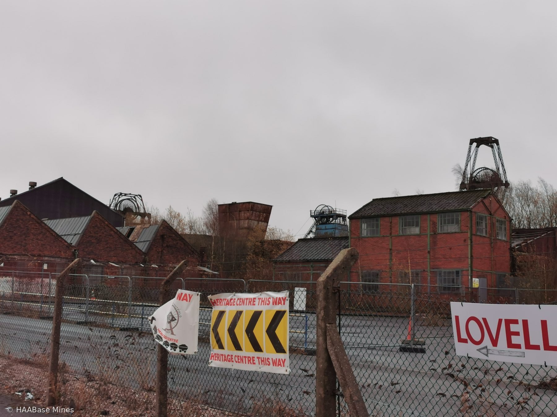 Chatterley Whitfield Colliery mine headframe or winding tower site