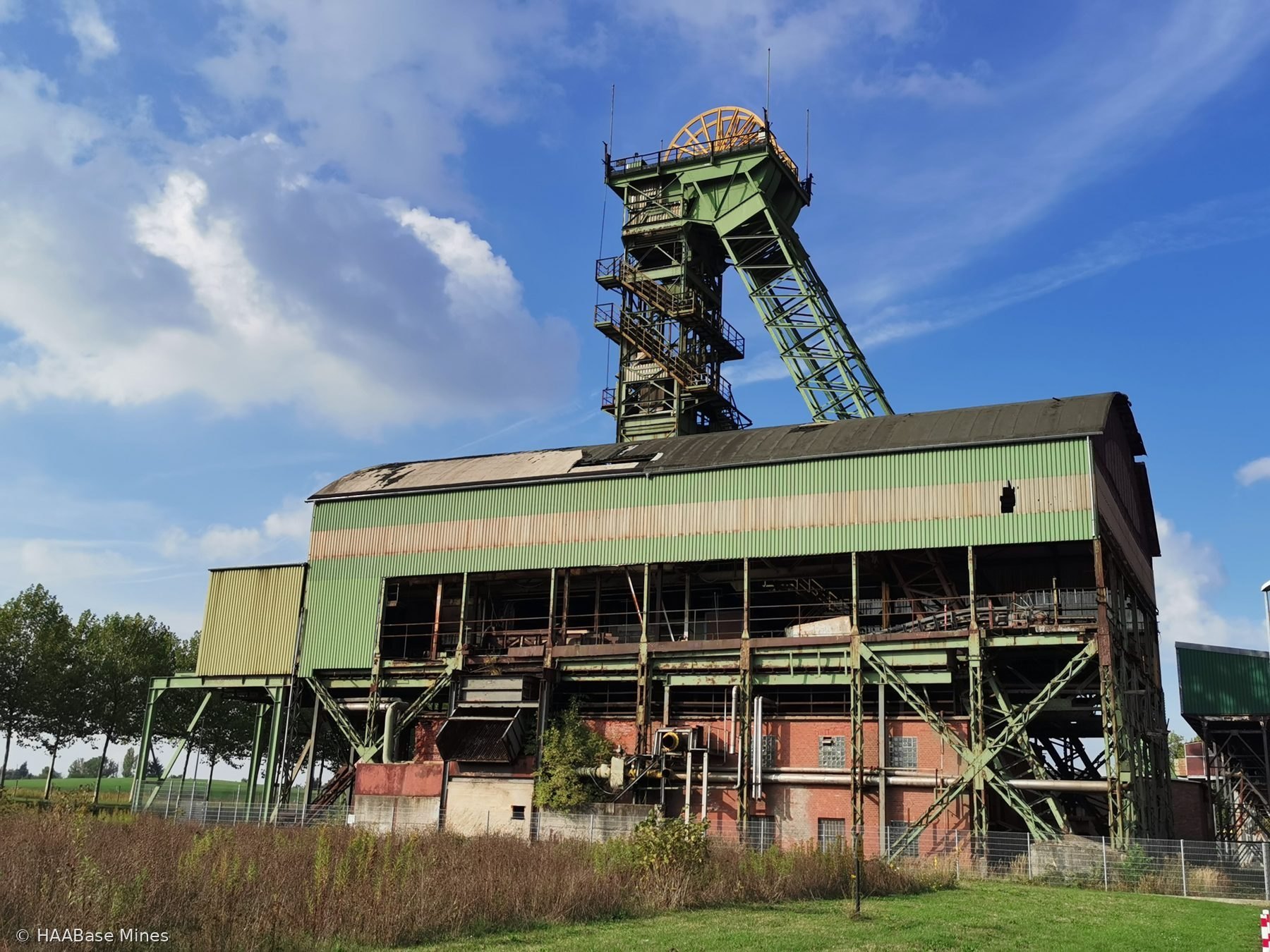 Bergwerk Westfalen mine headframe or winding tower site