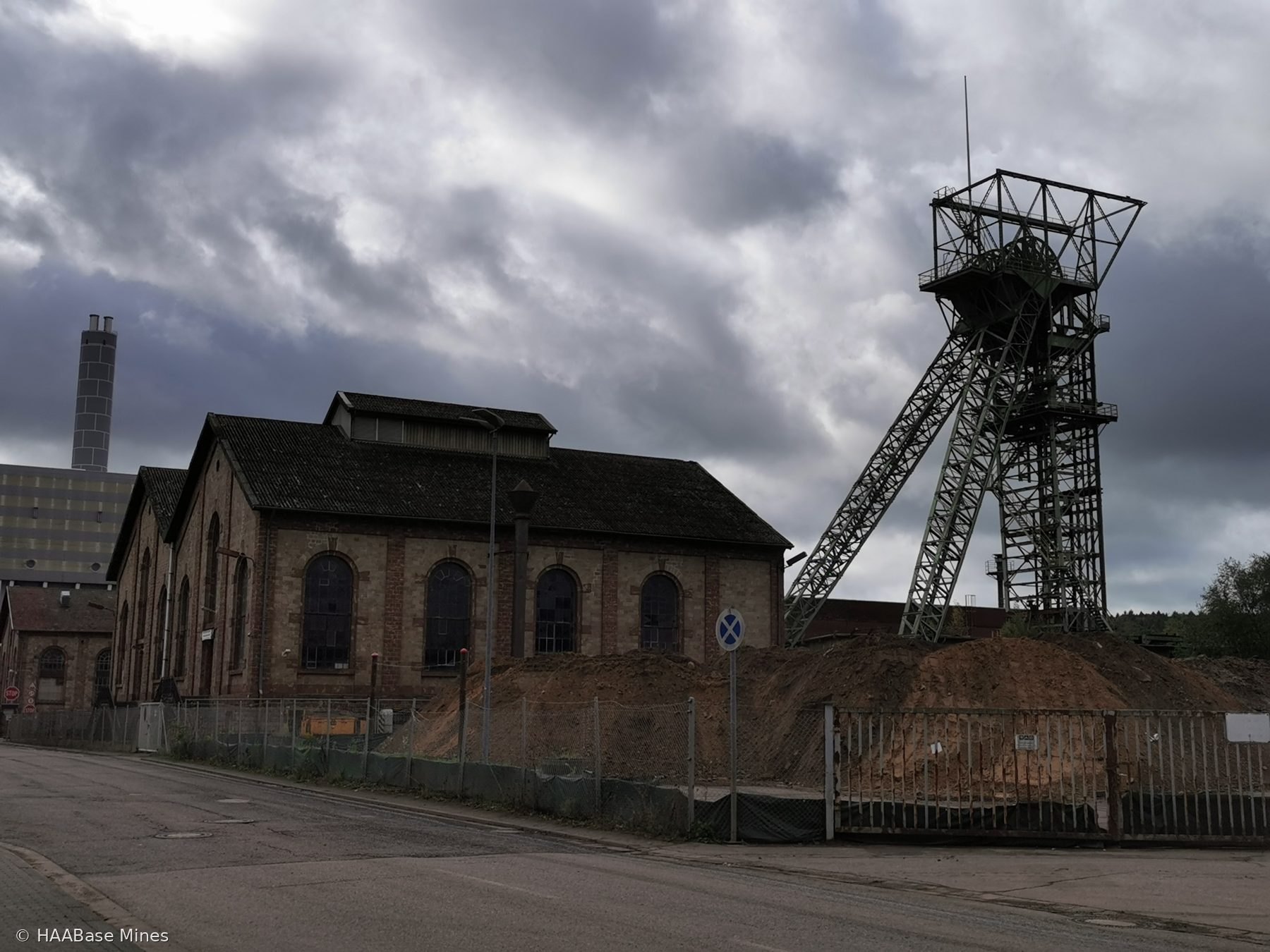 Grube Velsen mine headframe or winding tower site