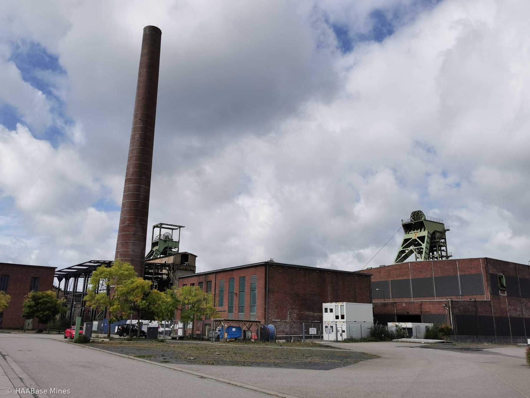 Grube Reden mine headframe or winding tower site