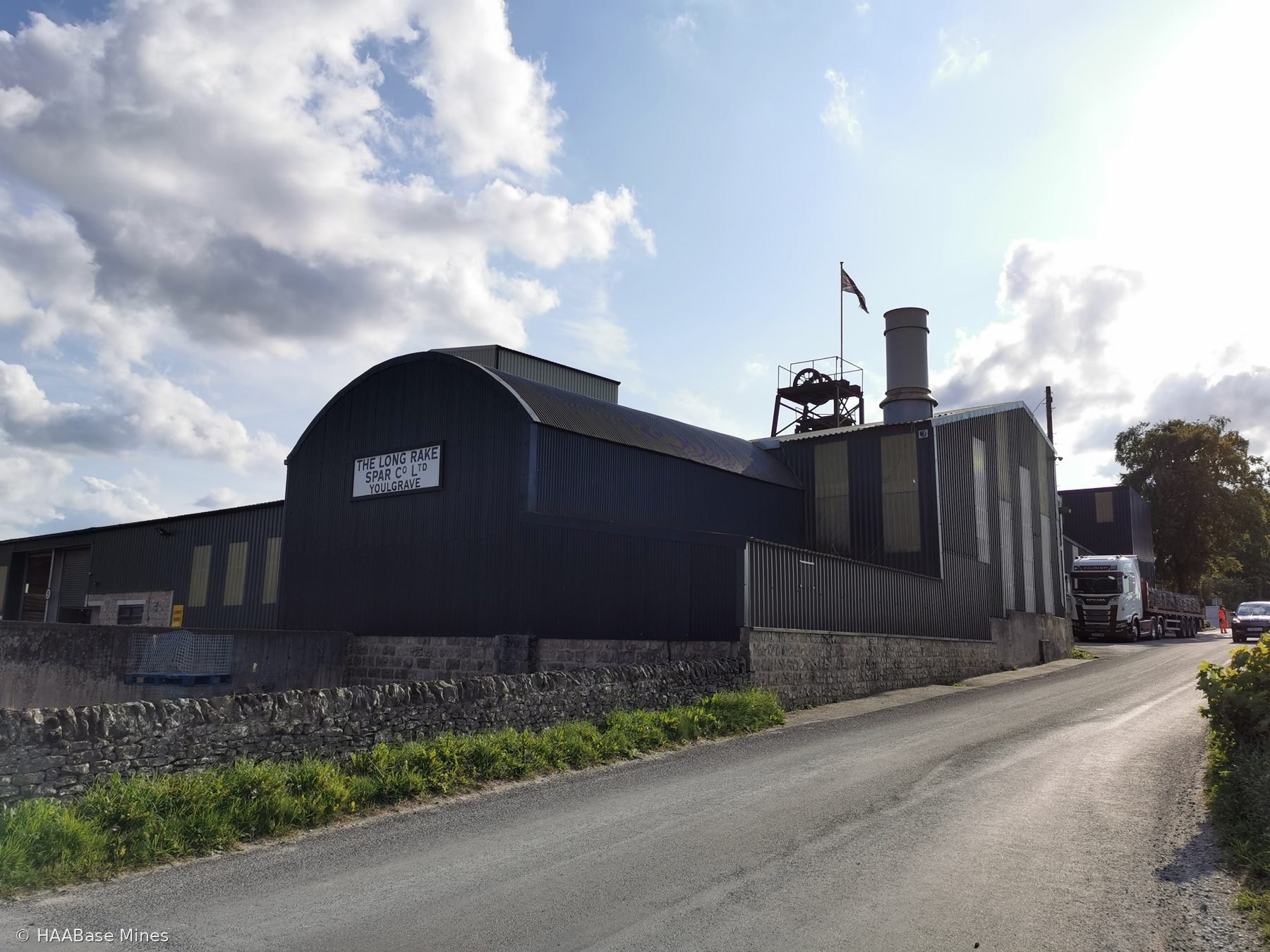 Long Rake Mine mine headframe or winding tower site