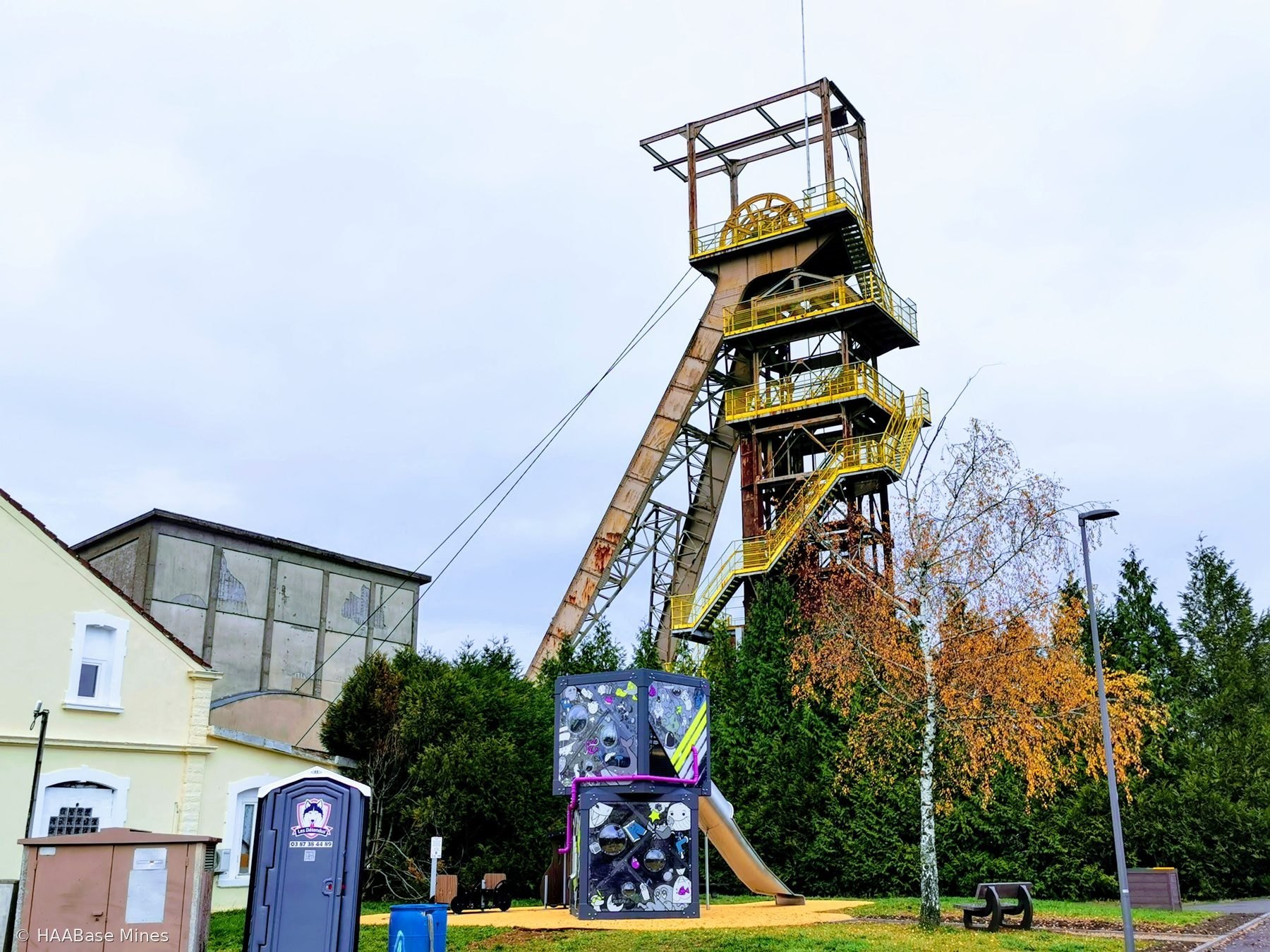 Mine d’Aumetz — Puits Bassompierre mine headframe or winding tower site