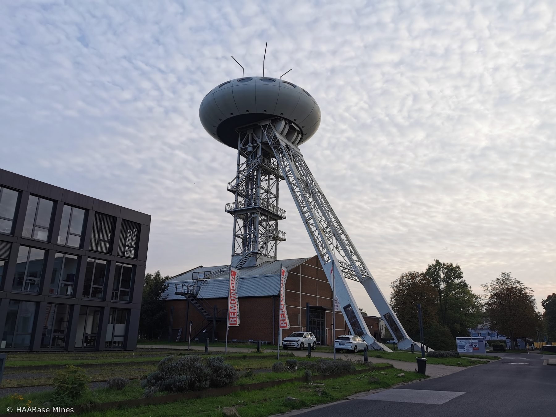 Zeche Minister Achenbach mine headframe or winding tower site