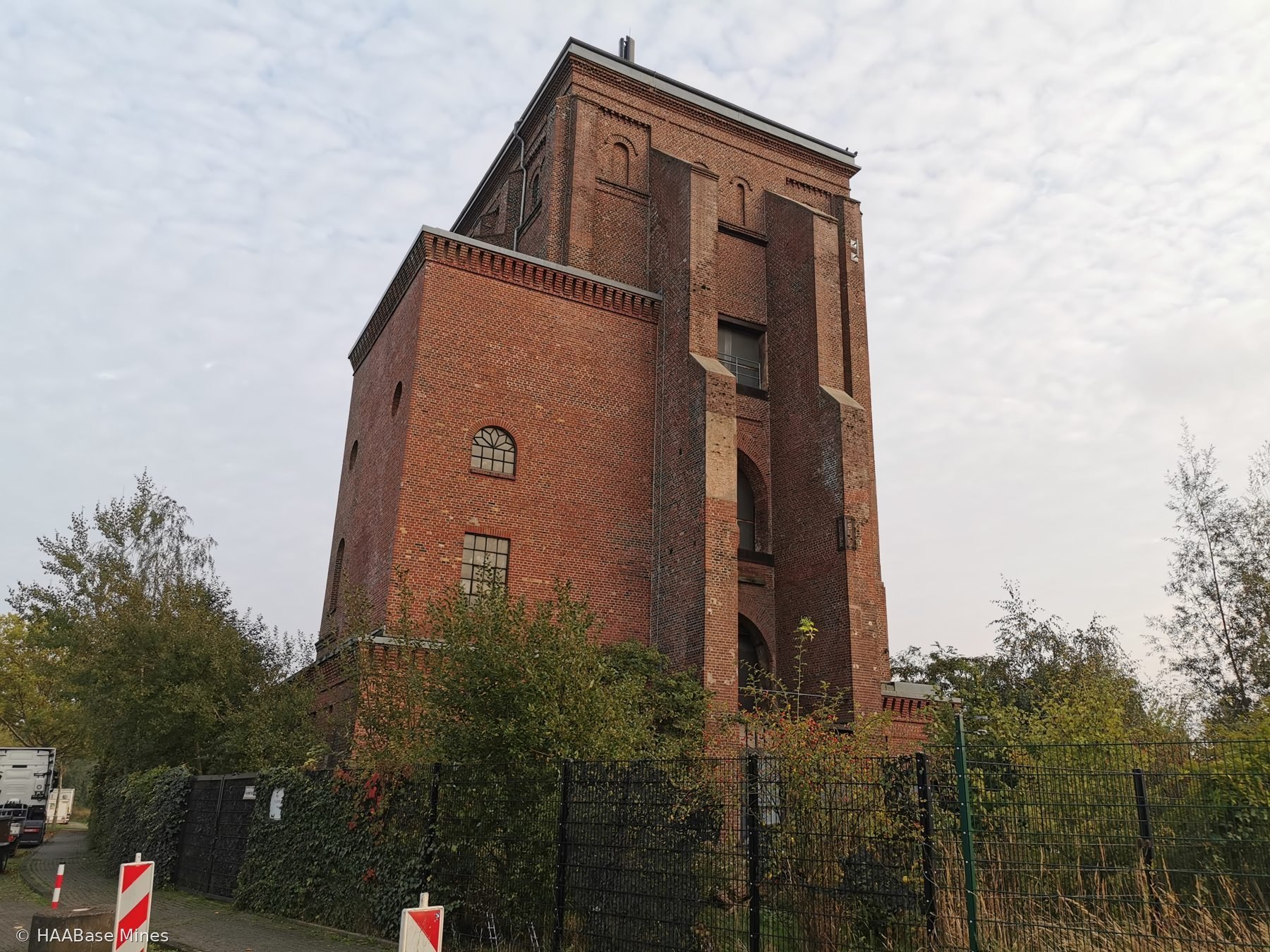Zeche Fürst Hardenberg mine headframe or winding tower site