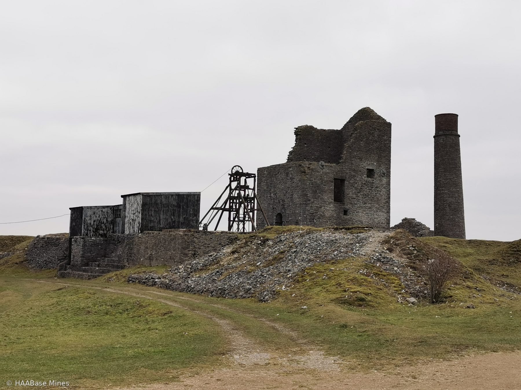 Magpie Mine mine headframe or winding tower site